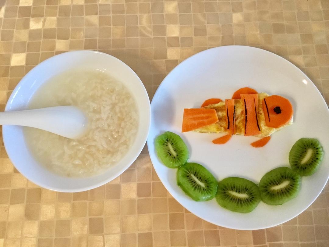 趣味早餐摆盘——尼莫