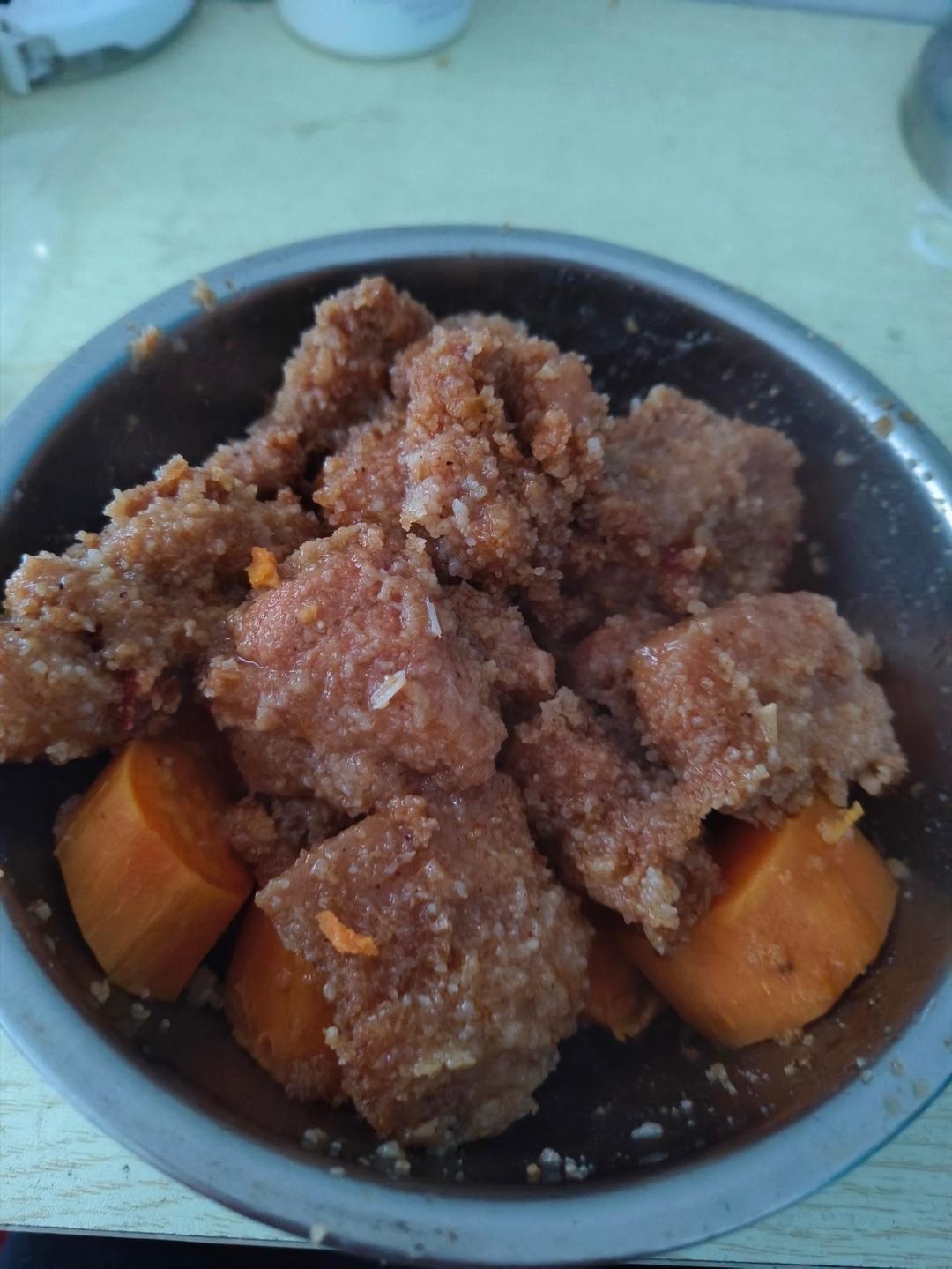 绝绝子！甩饭店几条街的粉蒸肉（粉蒸排骨）