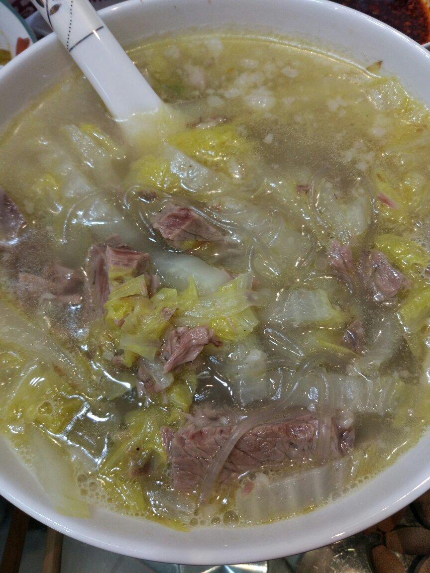 白菜粉丝羊肉汤