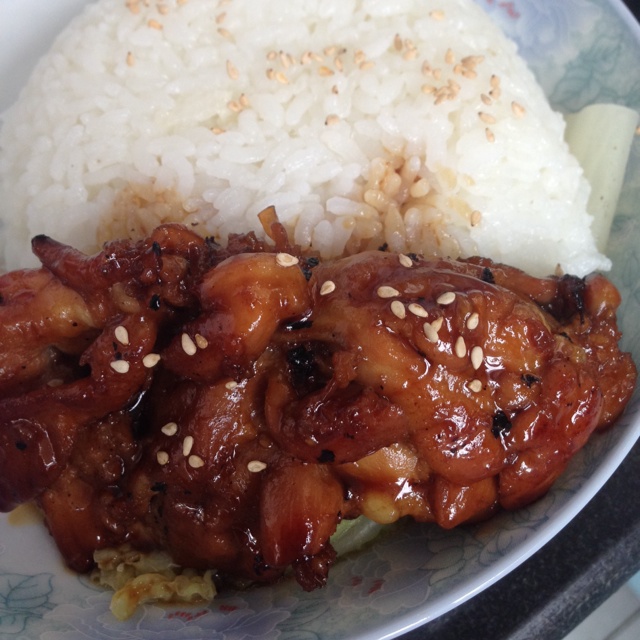 照烧鸡腿饭
