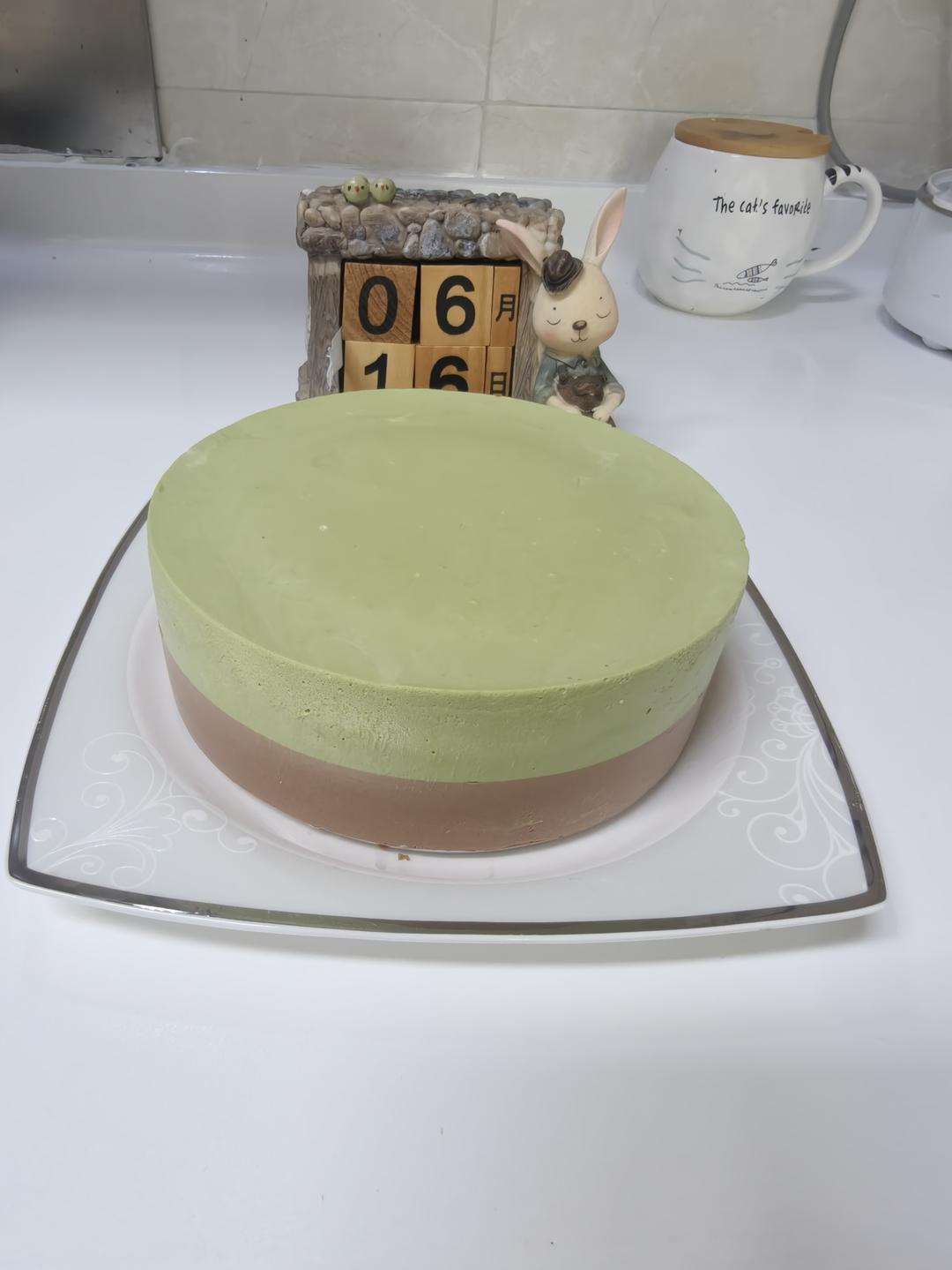 巧克力抹茶慕斯蛋糕