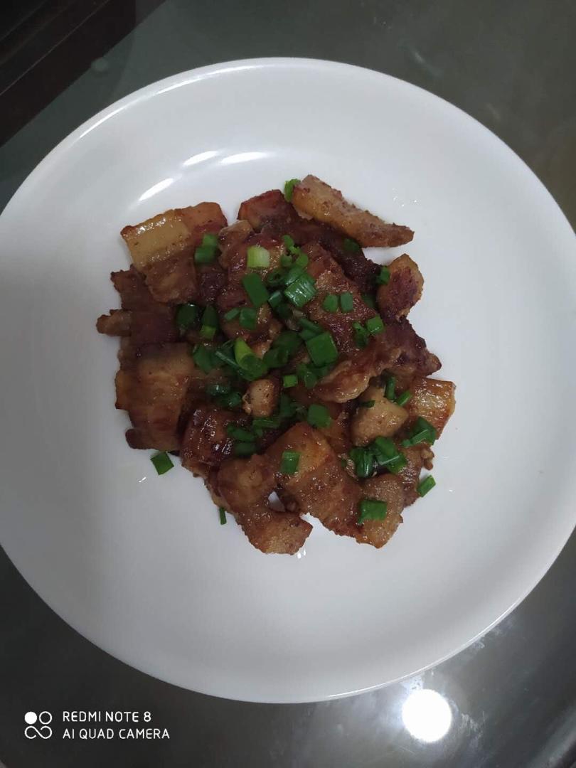 无油平底锅烤五花肉