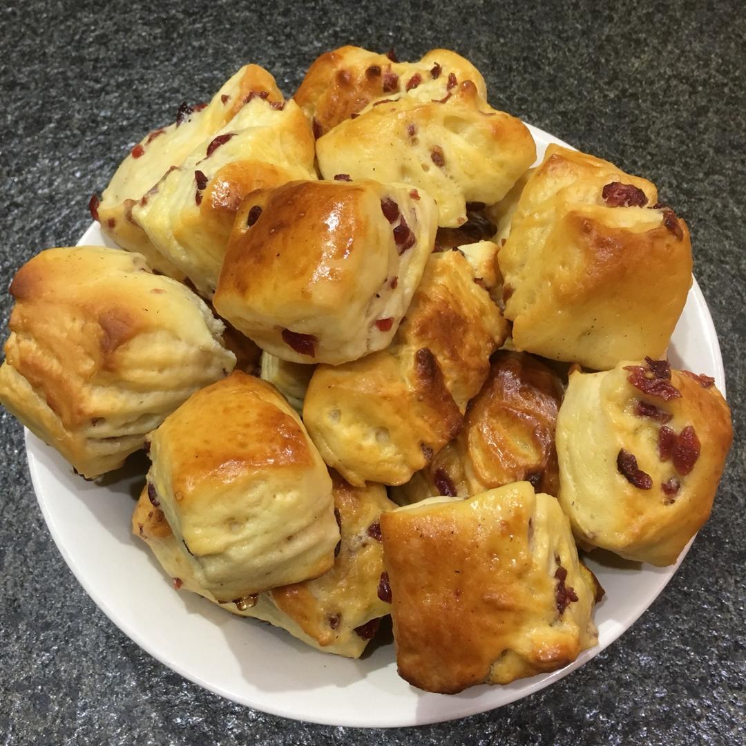 蔓越莓优格小面包块