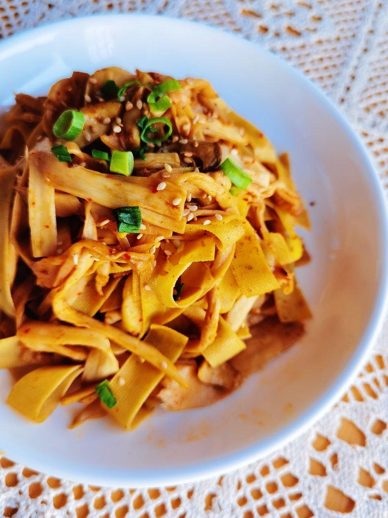 干煸手撕杏鲍菇