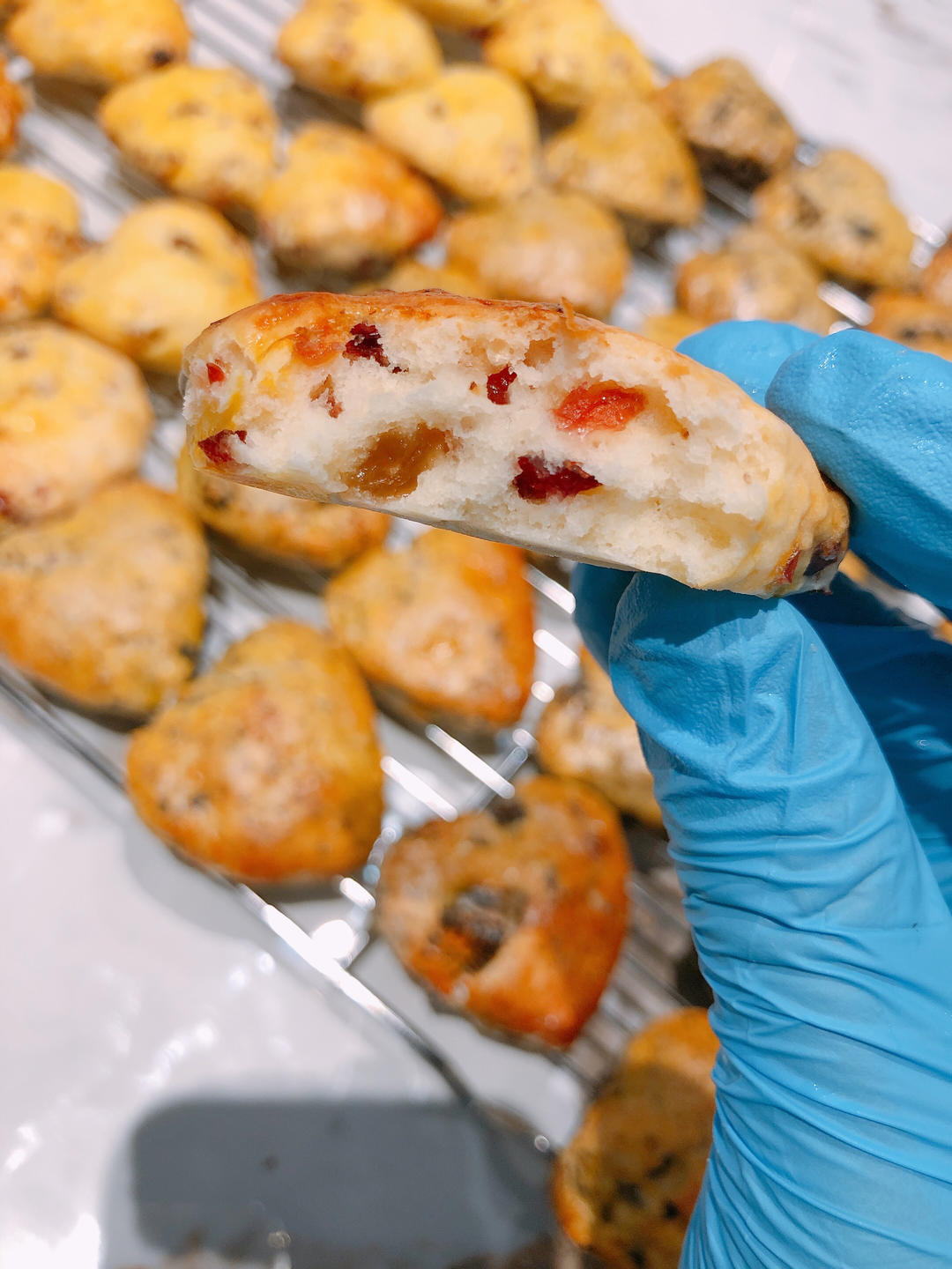 消耗淡奶油的司康