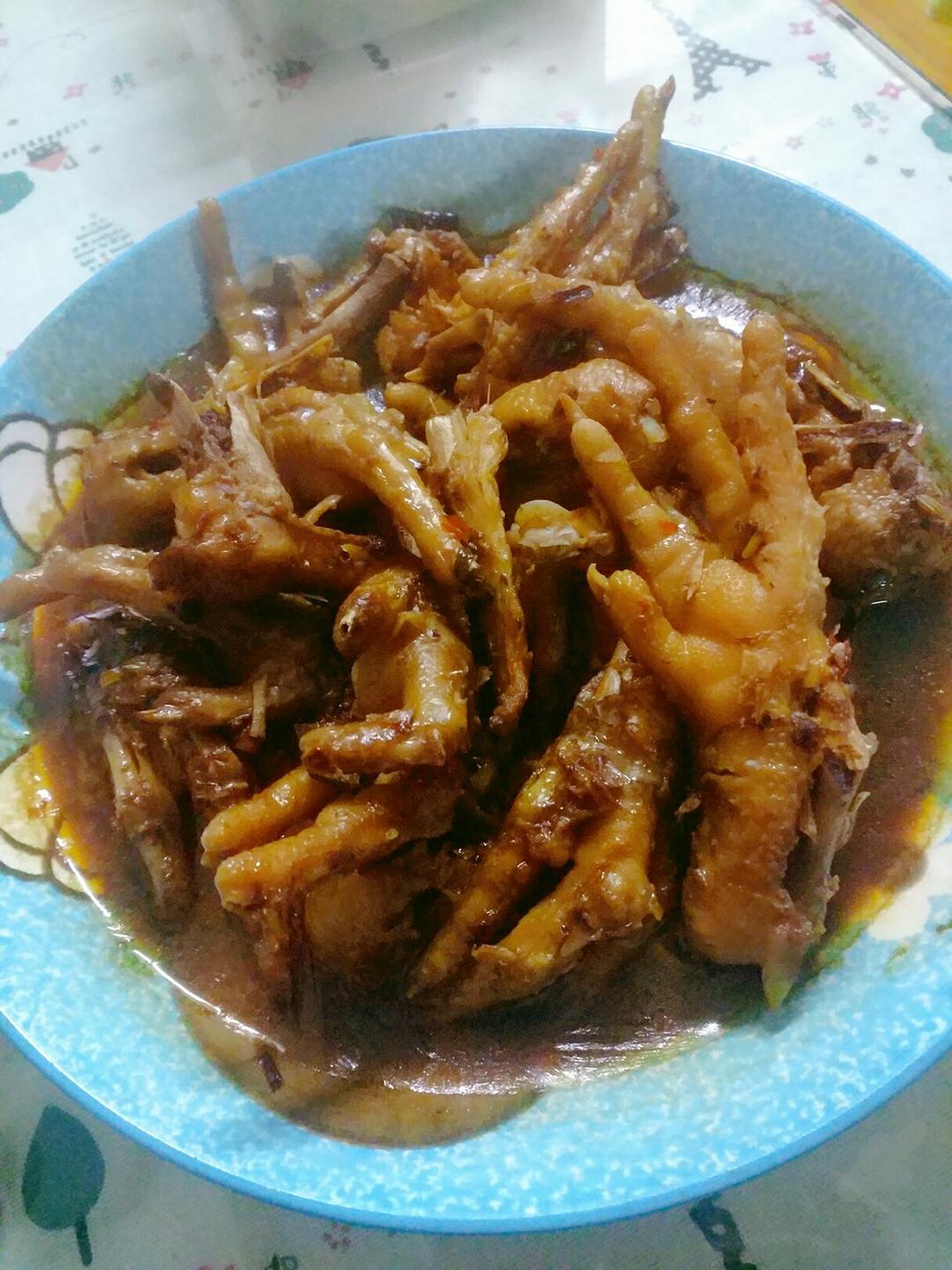 香辣烧鸡爪
