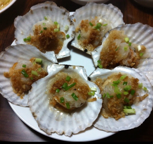 蒜蓉粉丝蒸扇贝