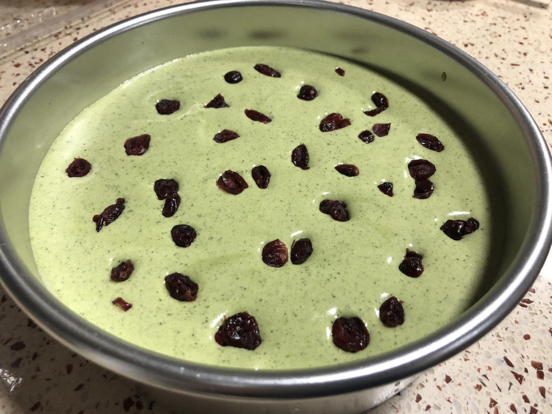 8寸抹茶戚风蛋糕