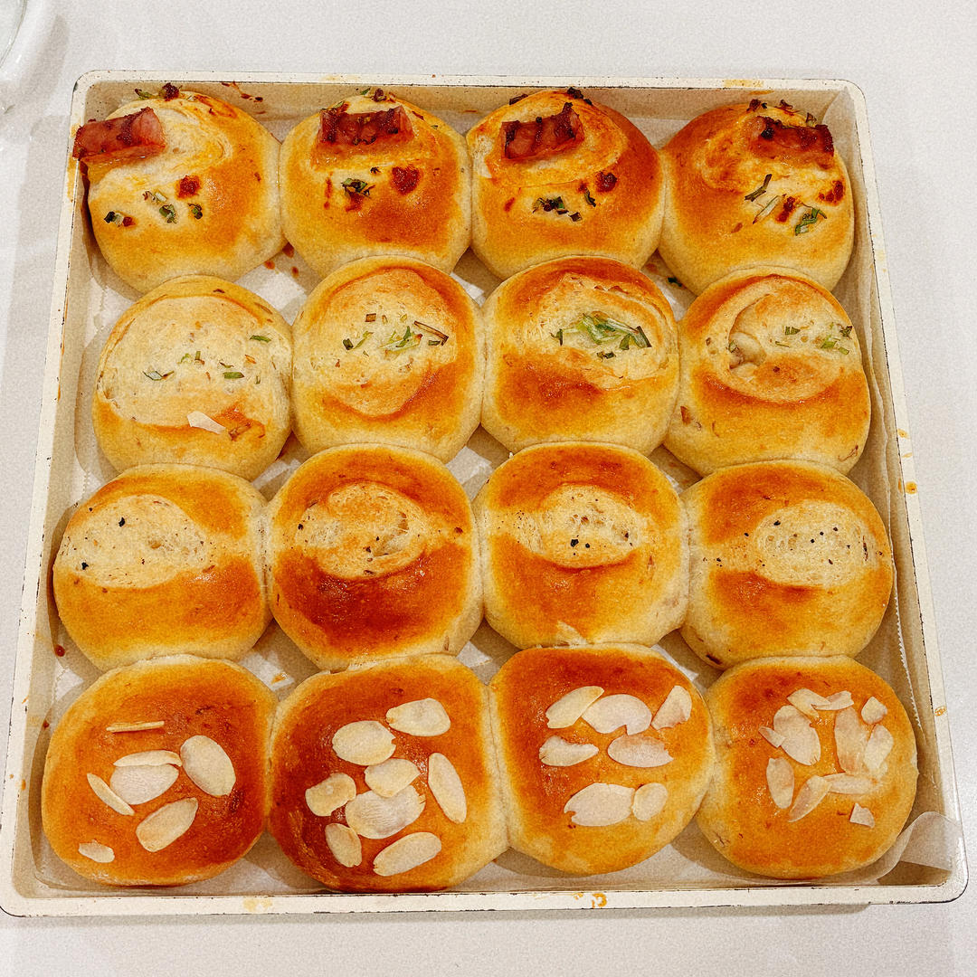 万能面团~一个面包解锁4种口味，太好吃了吧！