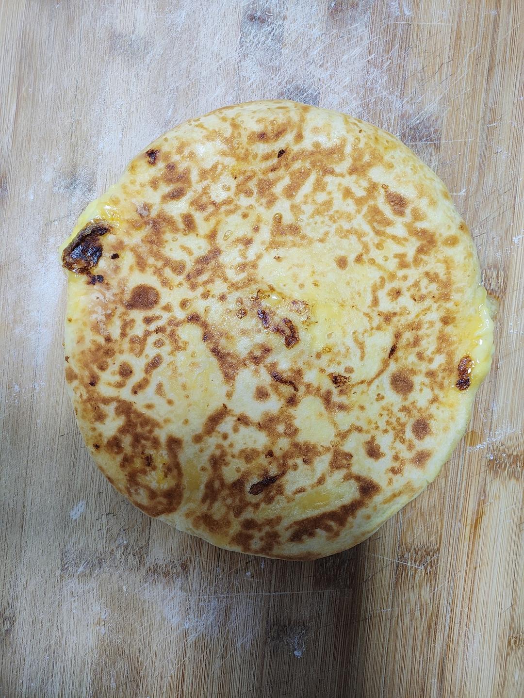 爆浆芝士榴莲饼