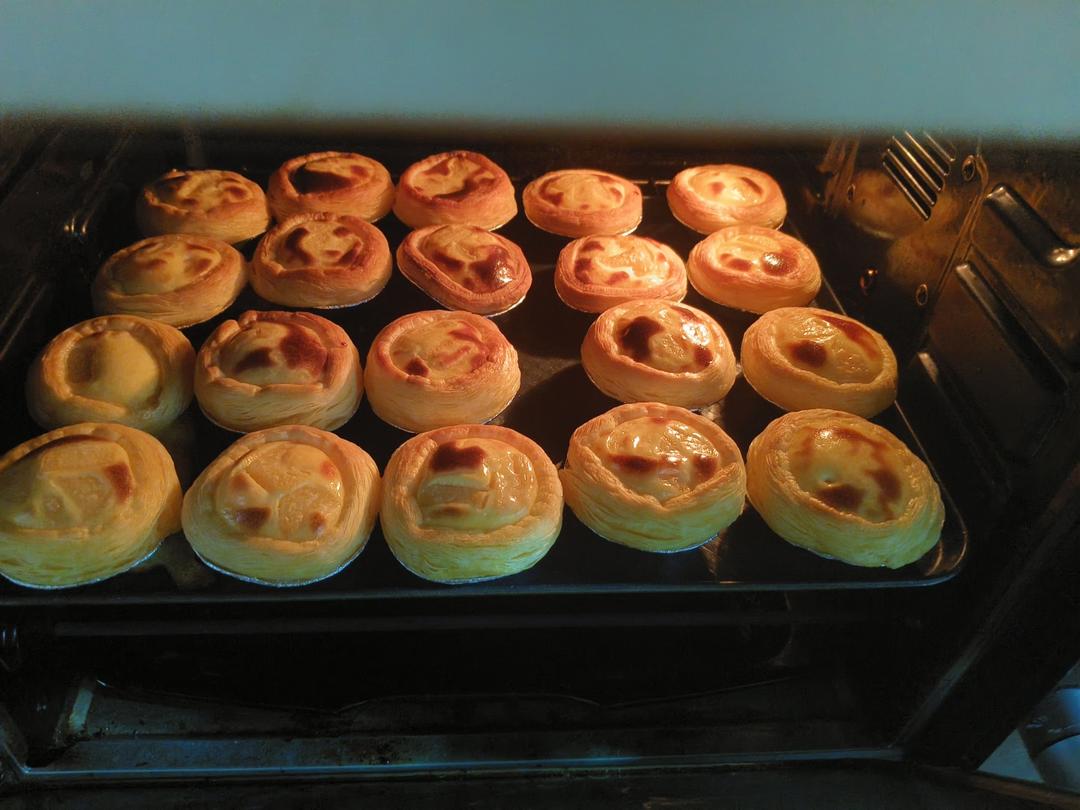 空气炸锅版全蛋葡式蛋挞『秒杀KFC』悠伴空气炸锅