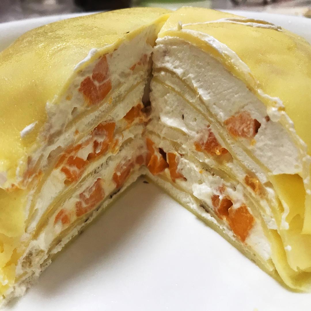 13531086580做的芒果千层蛋糕6寸