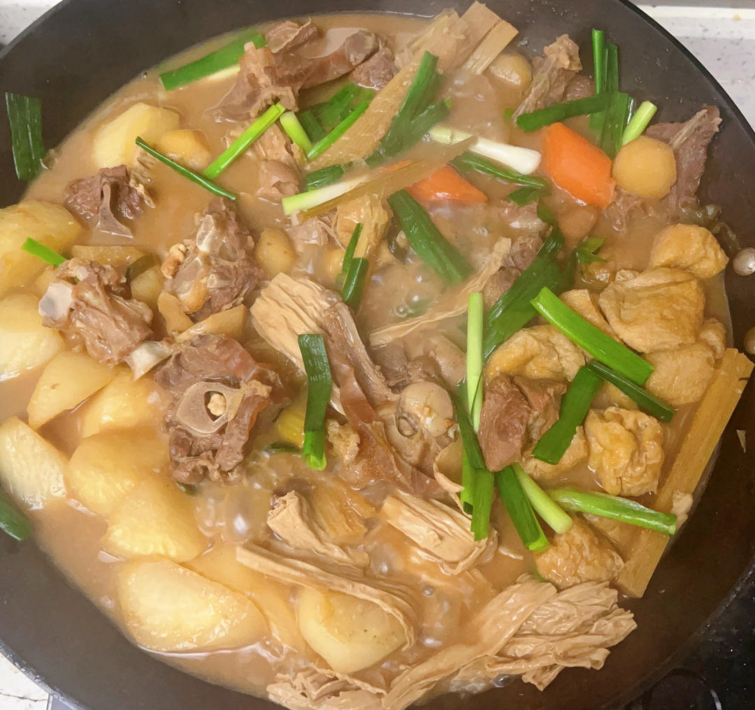 广式甘蔗马蹄腐竹焖羊肉