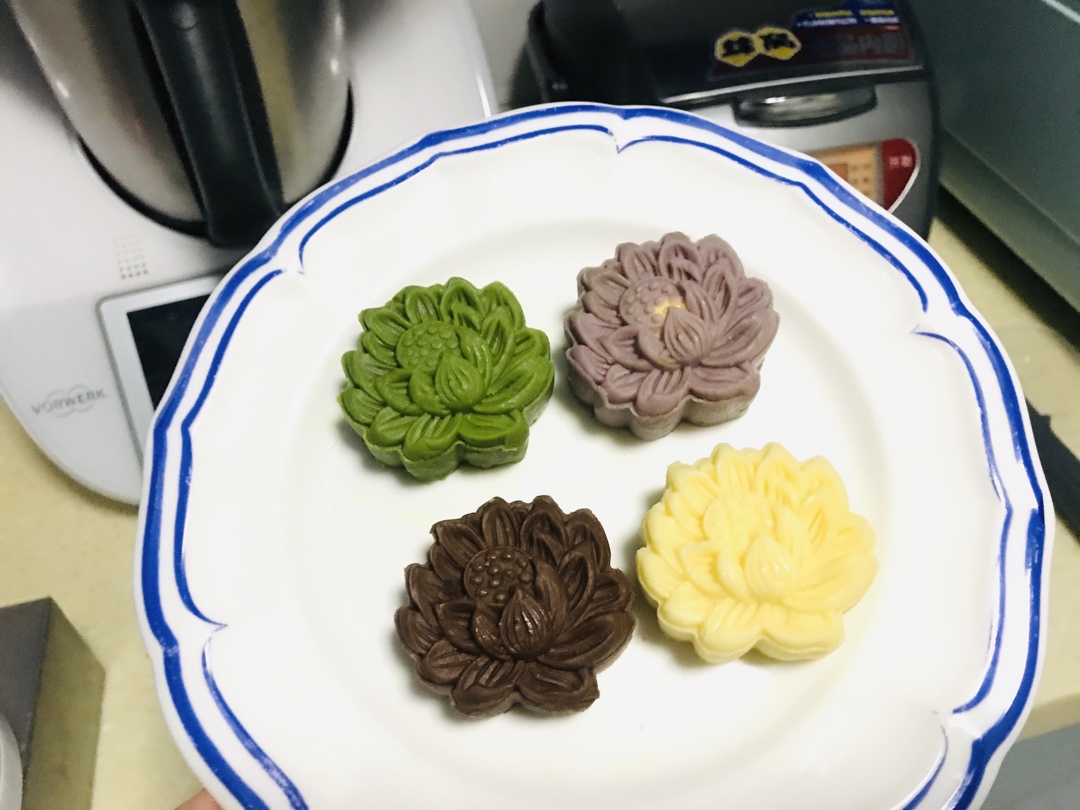 夏日清新单品：四种口味流心绿豆糕