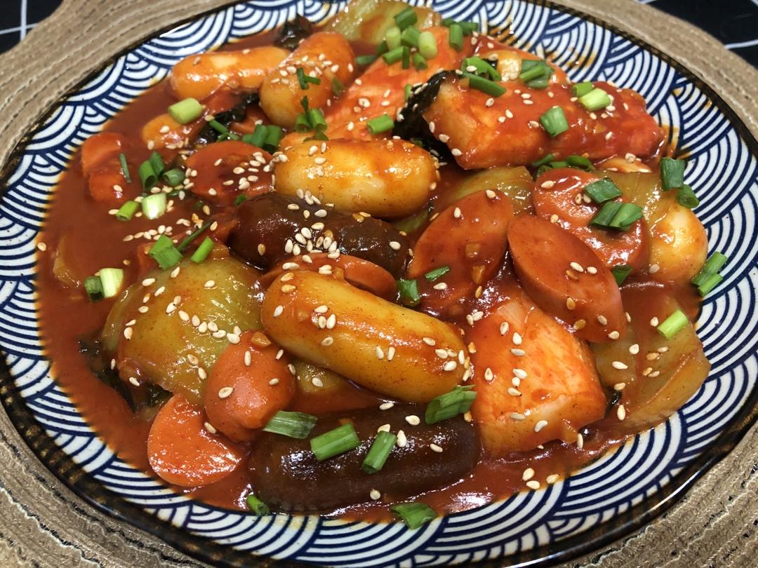 韩式辣炒年糕（or网红芝士套路之芝心年糕）