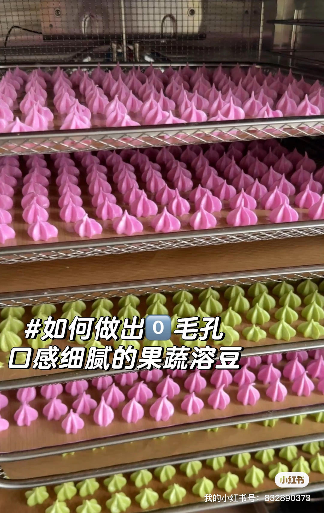 零毛孔的果蔬溶豆