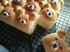 萌萌哒挤挤小熊面包的做法 步骤14
