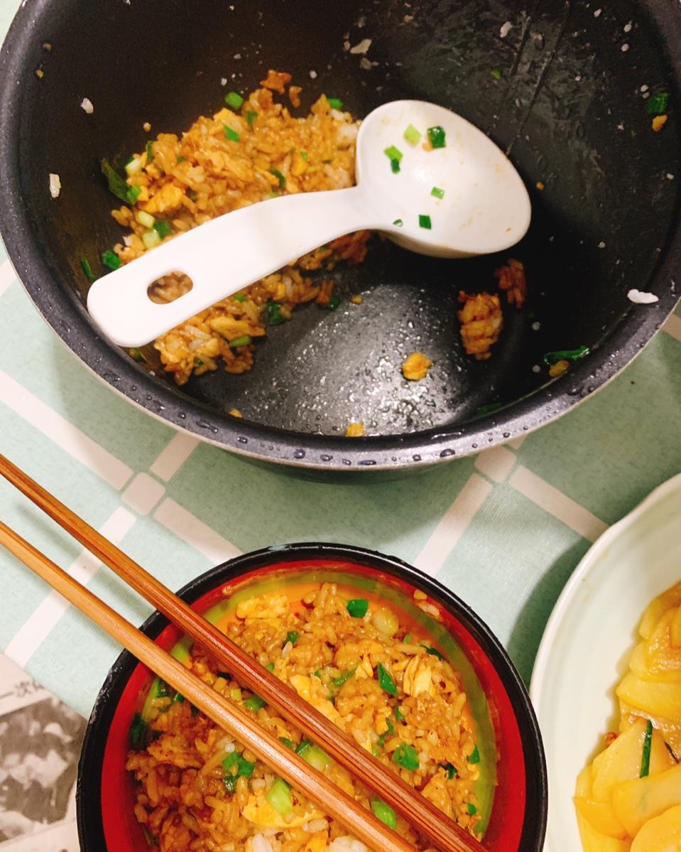 小时候的酱油炒饭