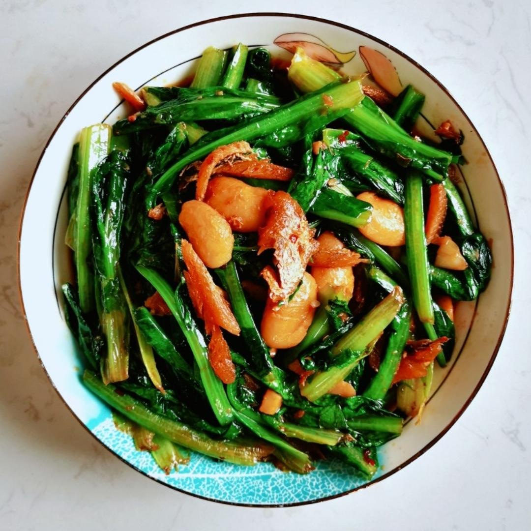 豆鼓鲮鱼油麦菜