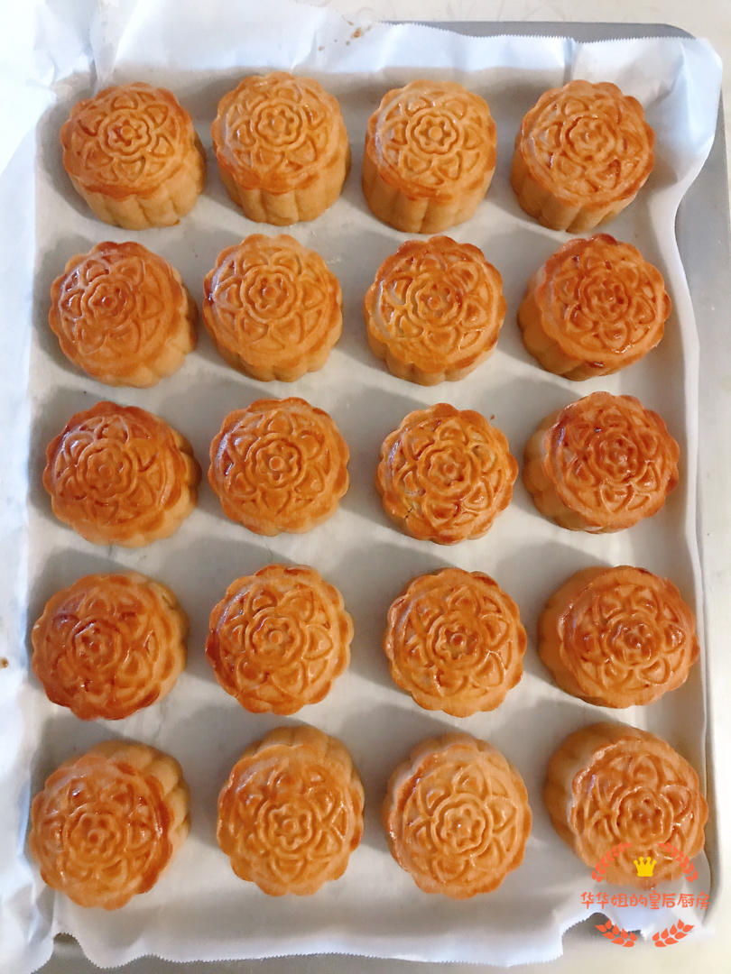 五仁月饼～面皮、馅料及成品制作的详细流程