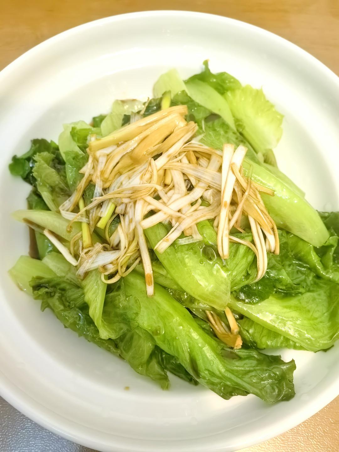 超级简单、超级好吃的豉油生菜