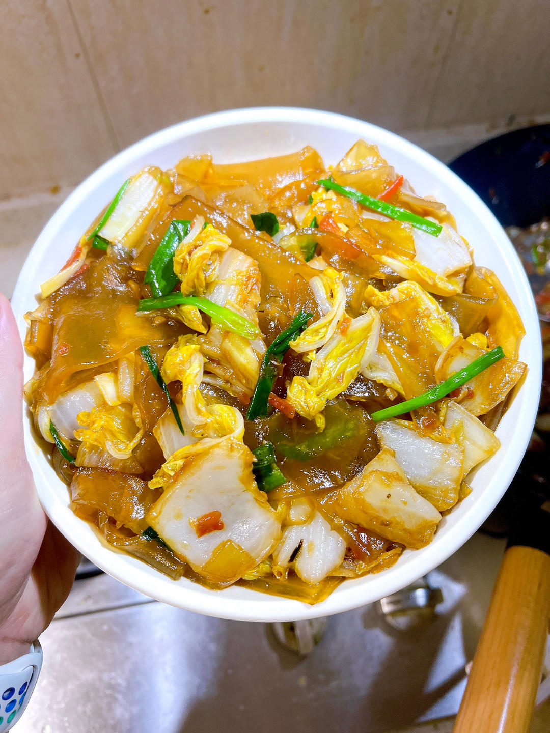 白菜炒宽粉