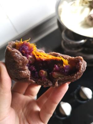 紫薯南瓜葡萄干全麦包子的做法 步骤7