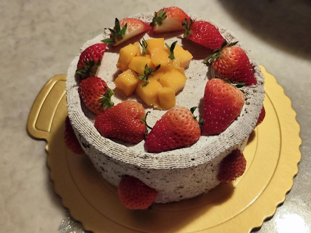 6寸加高可可奥利奥咸奶油蛋糕