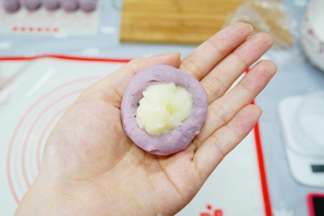 麻薯香芋酥/台湾大甲芋头酥(无猪油完美复刻2015.10修订各种抹茶酥、绿茶酥、蛋黄酥、紫薯酥通用哟）