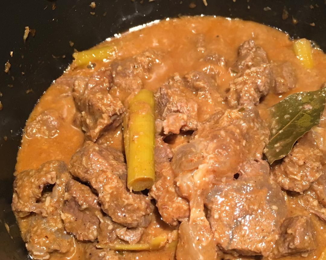 【仁当牛肉 beef rendang的做法步骤图】蓝茶幽香_下厨房