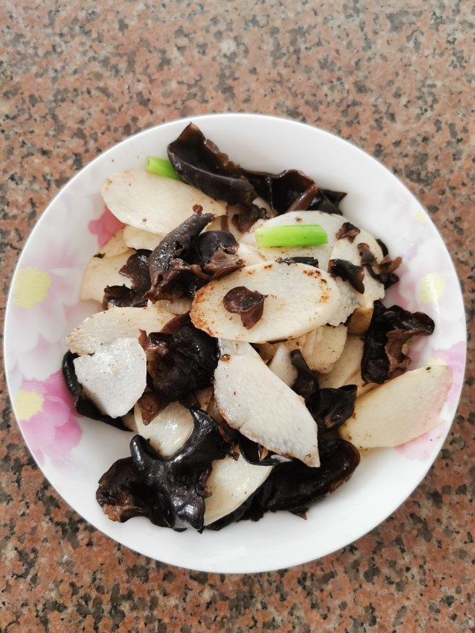 清炒山药木耳