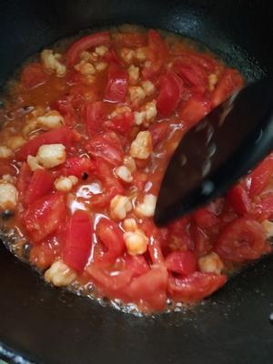 天津特色——西红柿海鲜打卤面（内含肉丁鸡蛋酱做法）的做法 步骤12