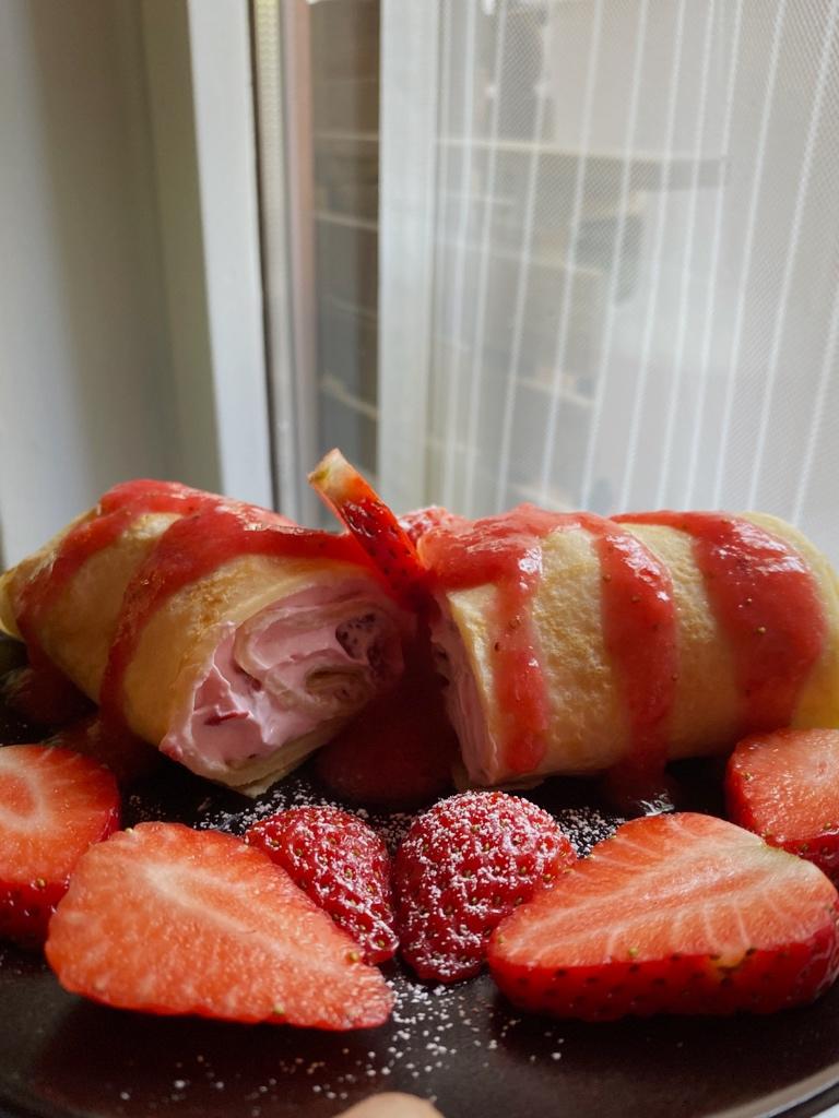 草莓毛巾卷❗️平底锅就能做❗️