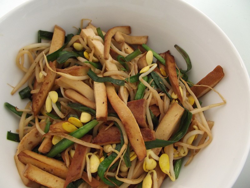 银芽韭菜炒香干