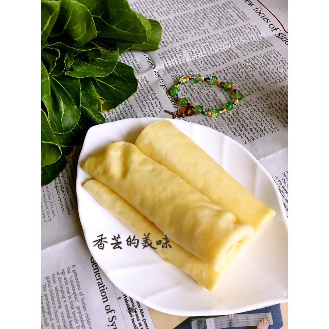 菠菜汁春饼 "咬春“