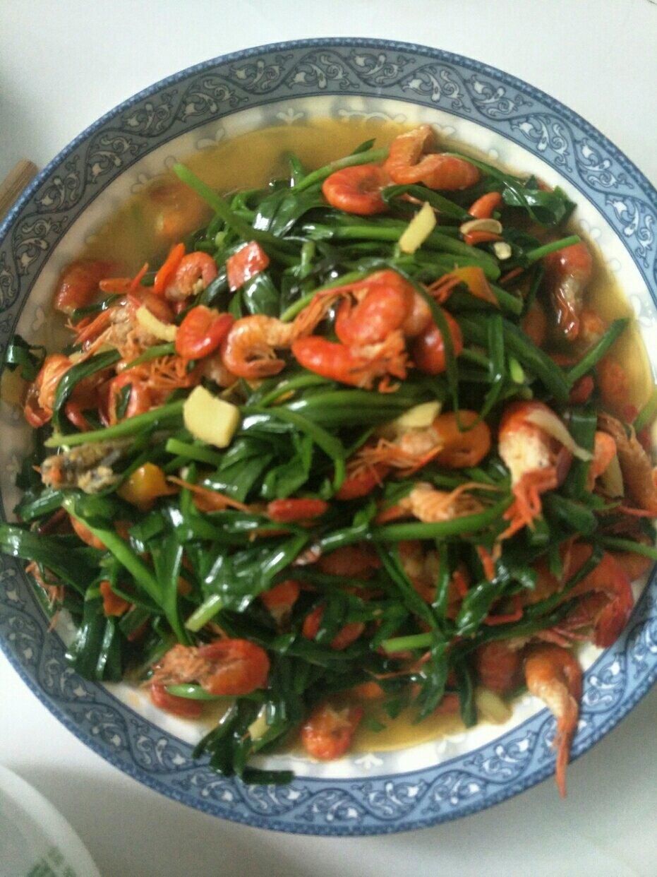 韭菜炒虾米（虾米干）