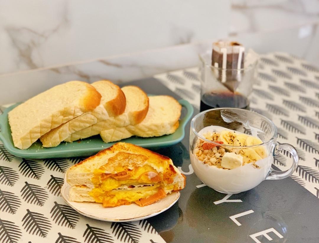 快手早餐：一片吐司三明治