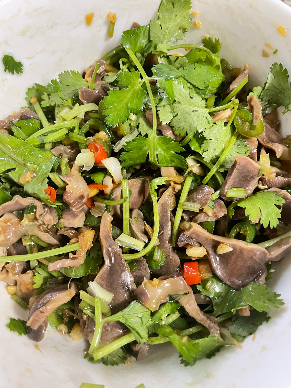 三碗米饭还不够❗️酸辣过瘾的凉拌鸡胗