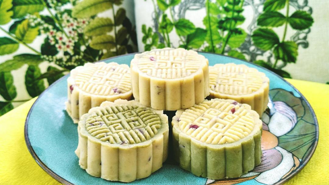 蔓越莓绿豆糕