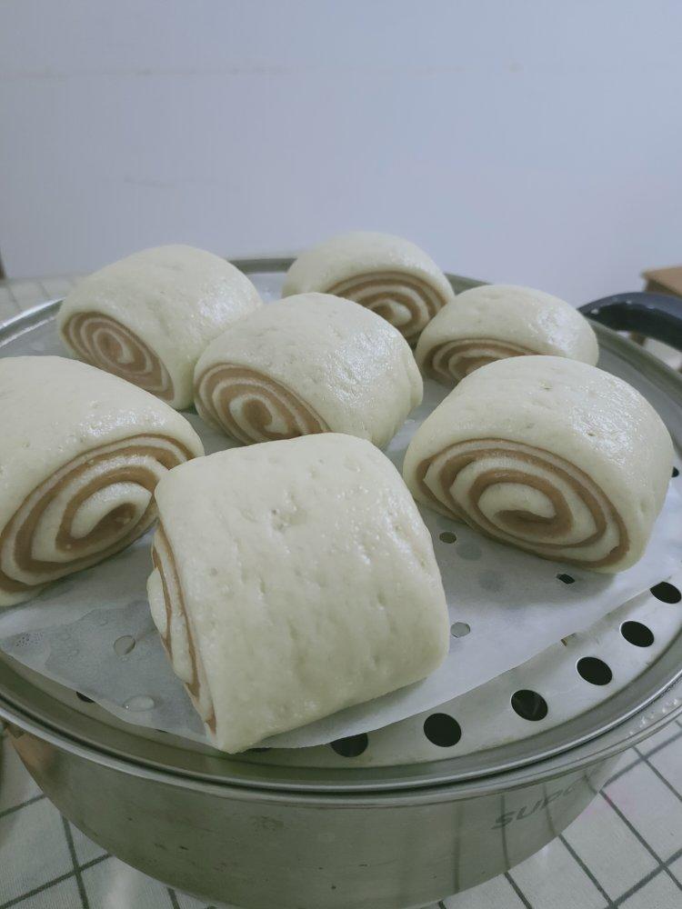 豆沙双色馒头