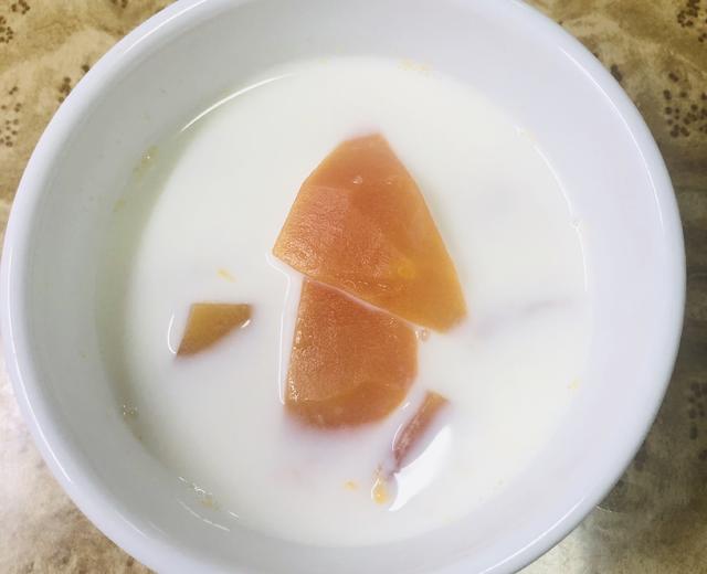 汤白 果软 清甜的木瓜炖牛奶（详细tips）的做法
