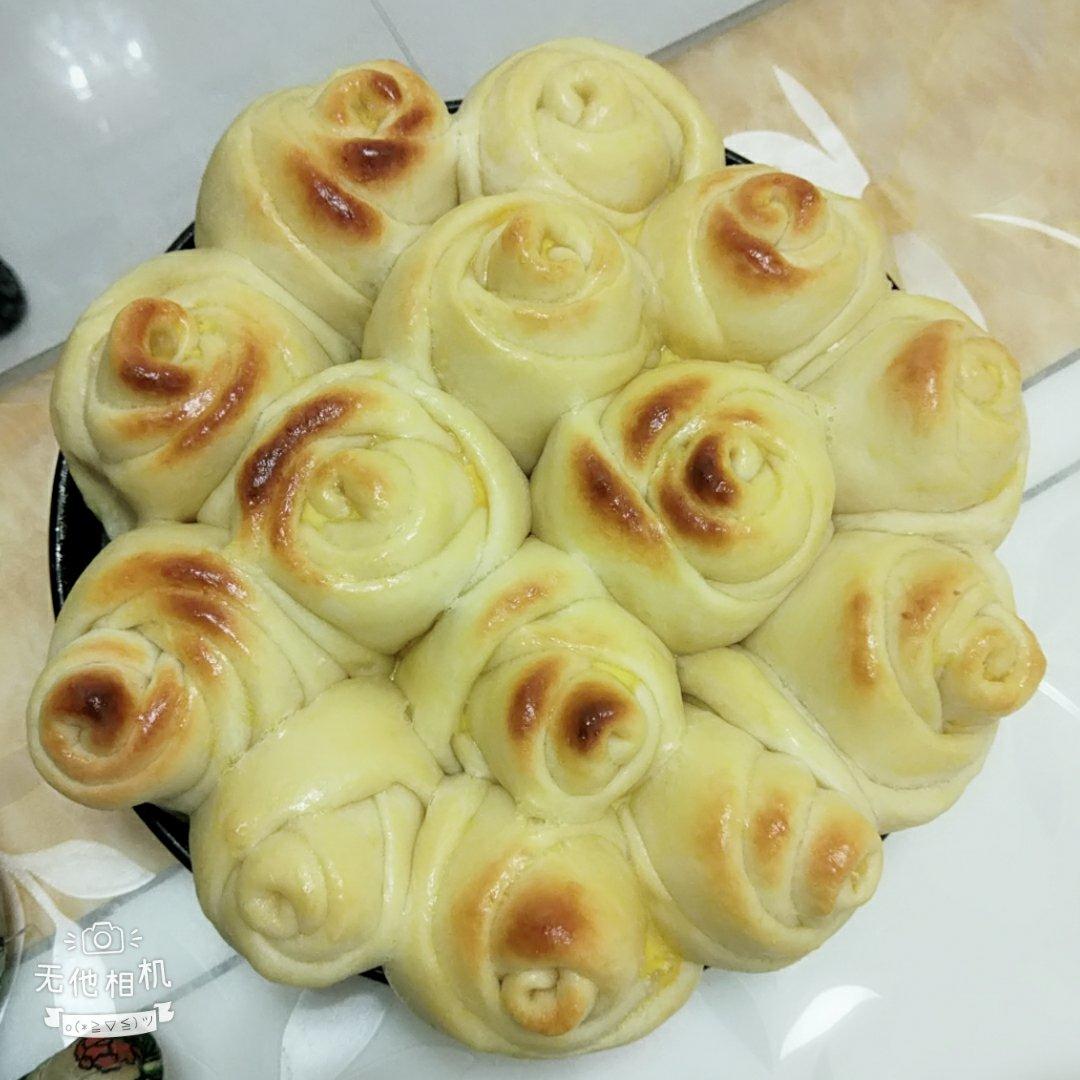 玫瑰花面包