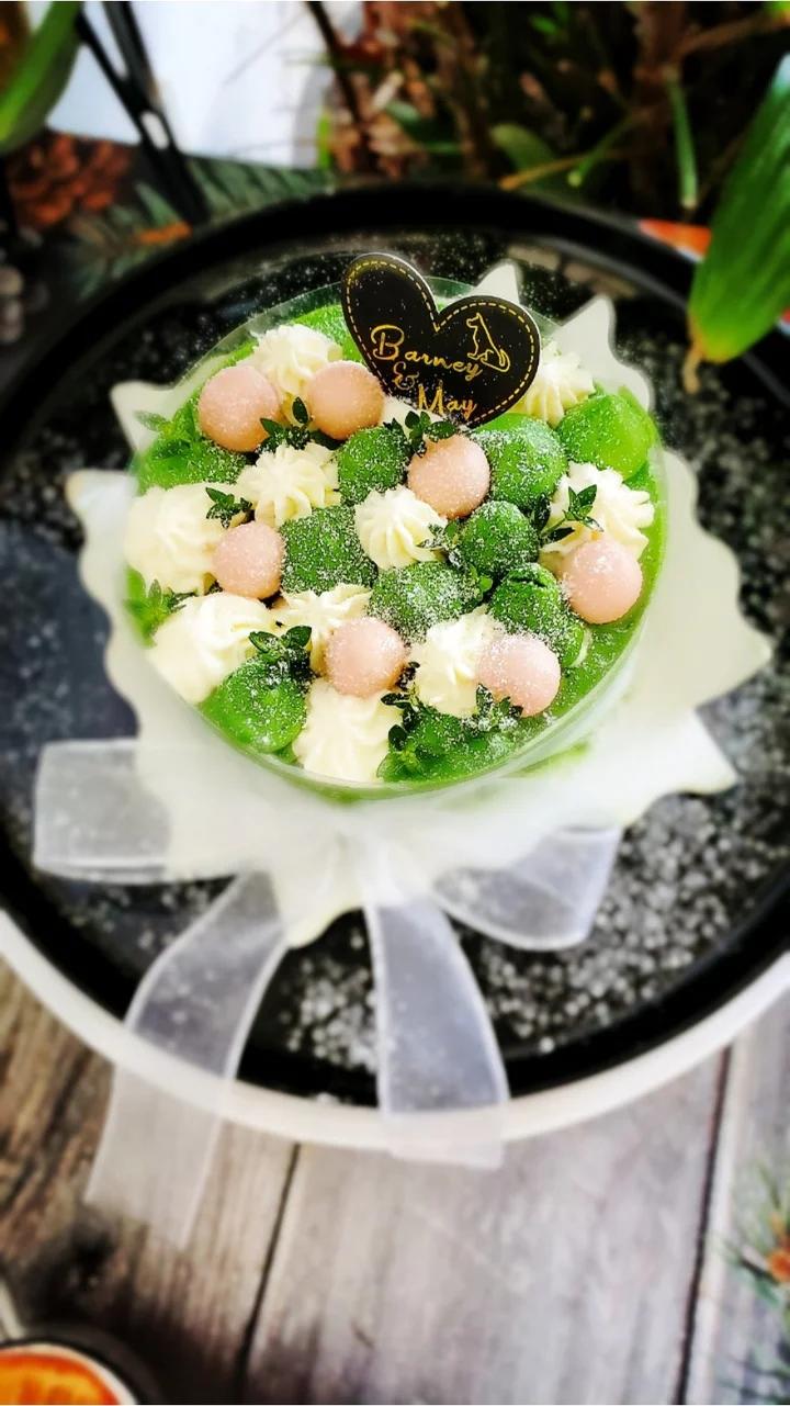 抹茶茉莉首尔切块蛋糕