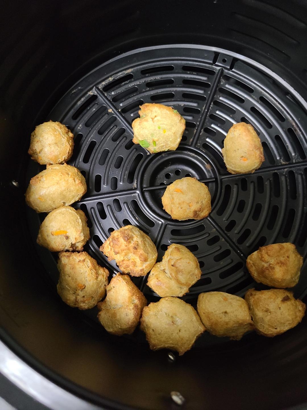 豆渣杀手～空气炸锅版豆渣丸子