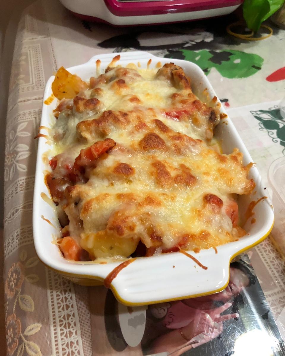 番茄鸡肉浓情焗饭【两人份】