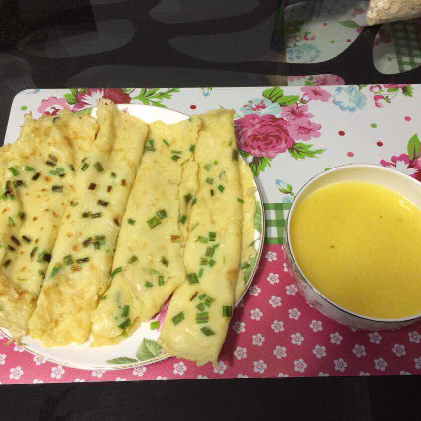 鸡蛋葱花饼