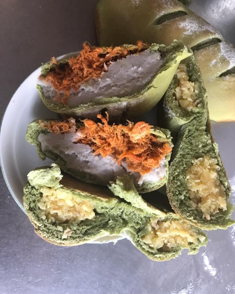 芋泥椰浆麻薯软欧包