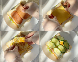营养早餐吐司三明治🥪好吃又料足😋的做法 步骤6