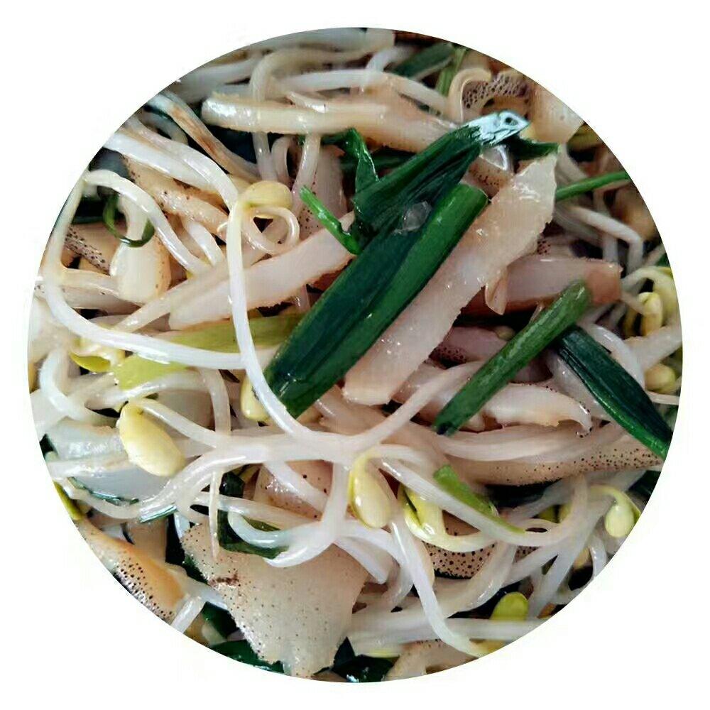 韭菜炒海蜇
