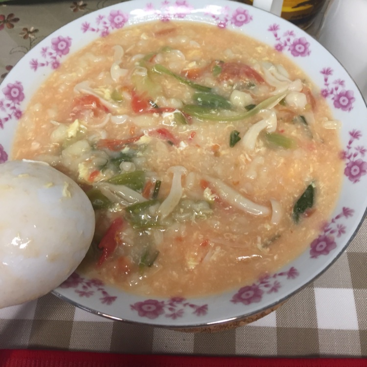西红柿鸡蛋疙瘩汤
